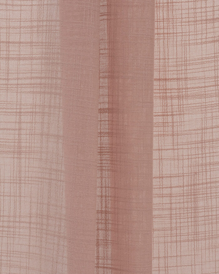 Lush Linen Sheer Curtains - Rose - Image 2