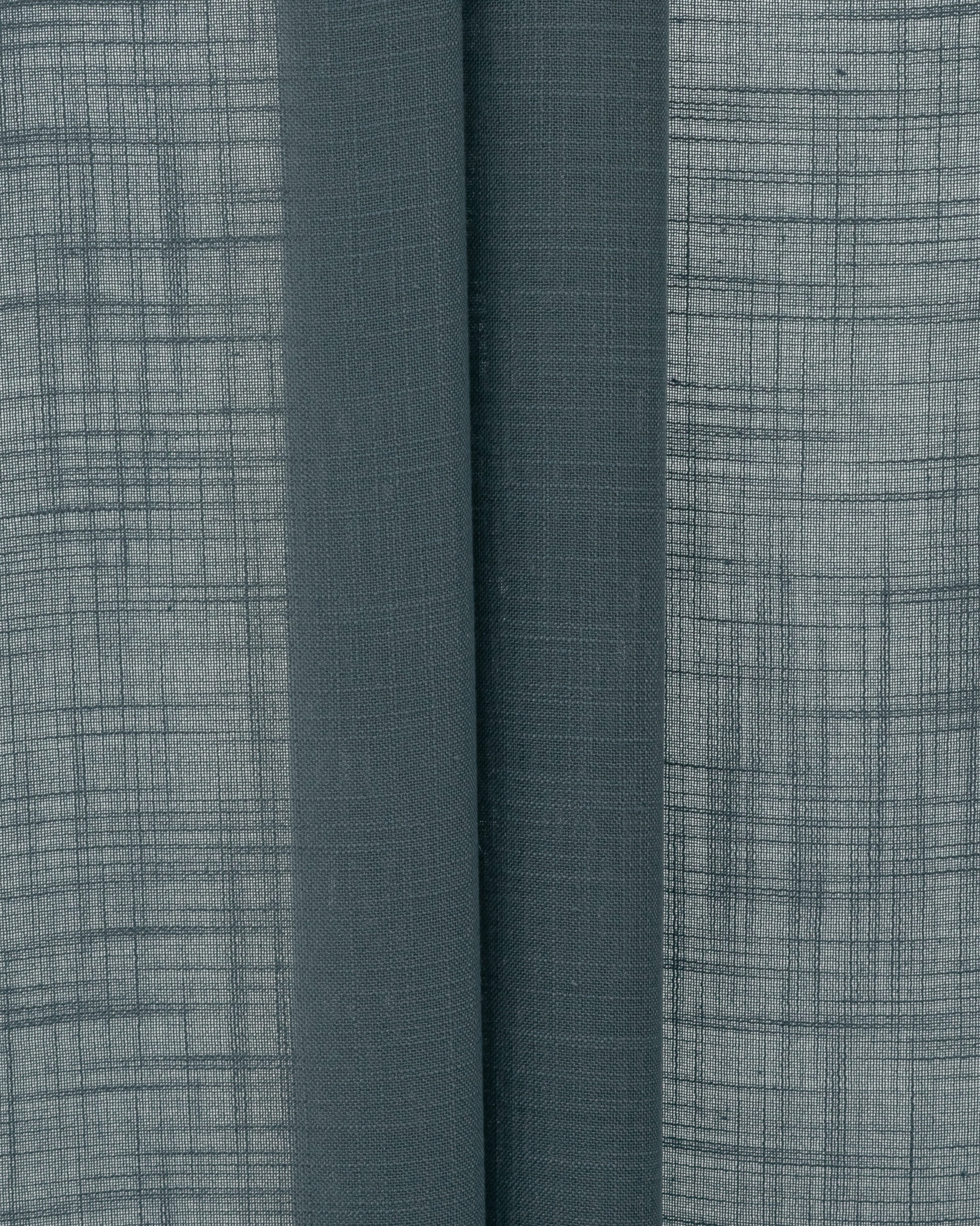Lush Linen Sheer - Stone - Folded Lush Linen Sheer Roman Shades - Stone - Image 1
