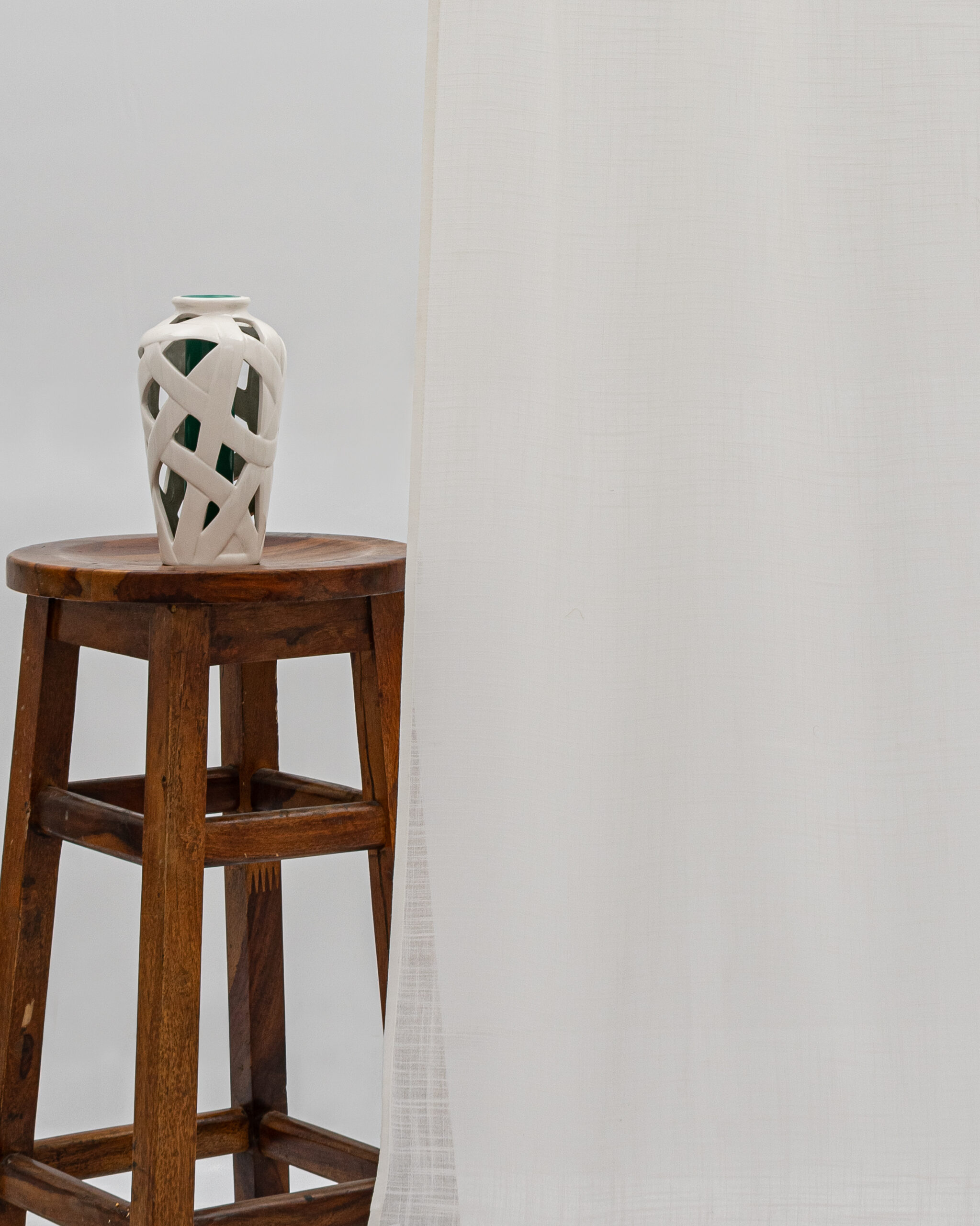 Lush Linen Sheer - White - Curtain Lush Linen Sheer Curtains - White - Image 1