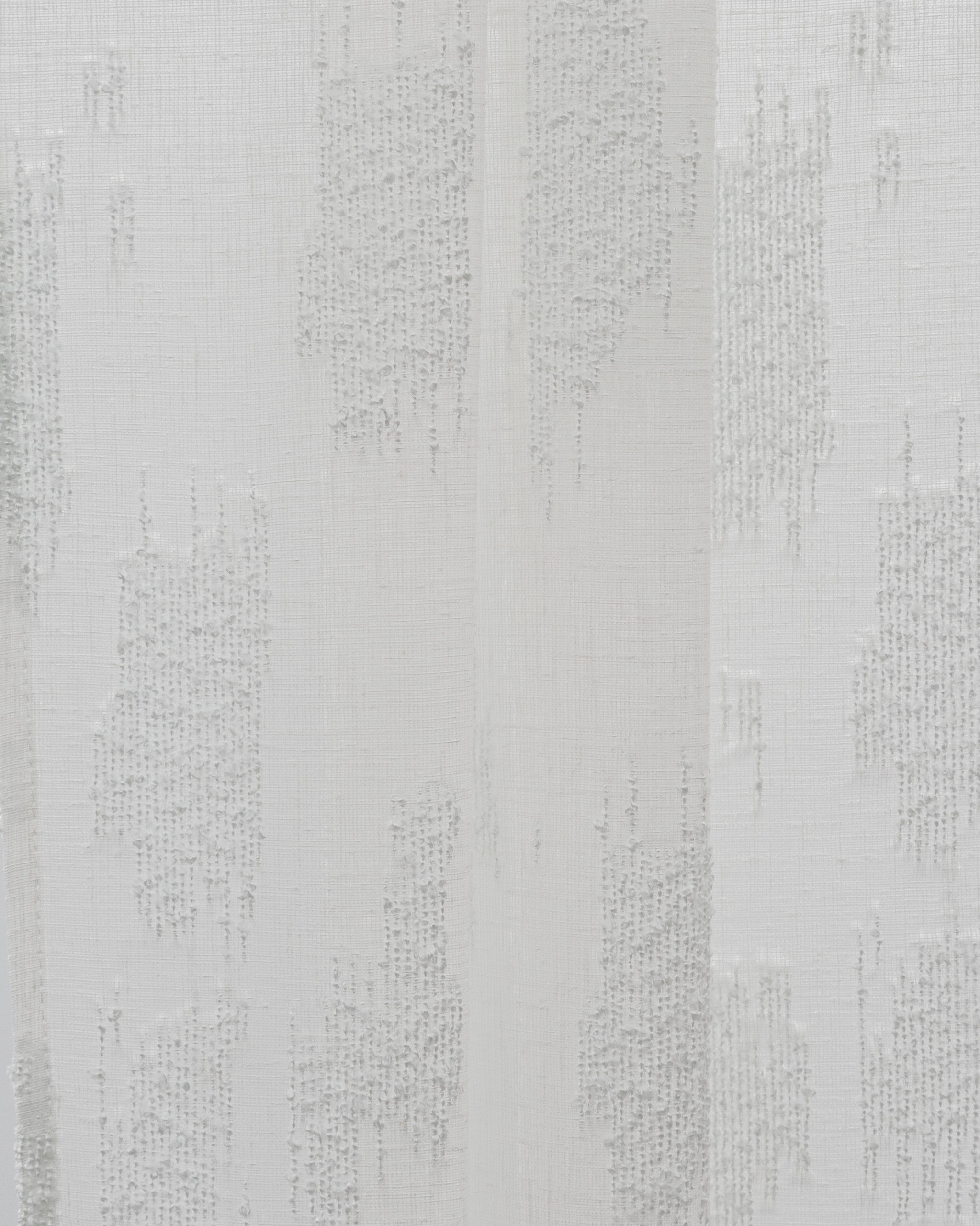 Oasis Slub Textured Sheer- Rice Paper - Folded Oasis Slub Textured Sheer Fabric Swatch - Rice Paper - Image 1