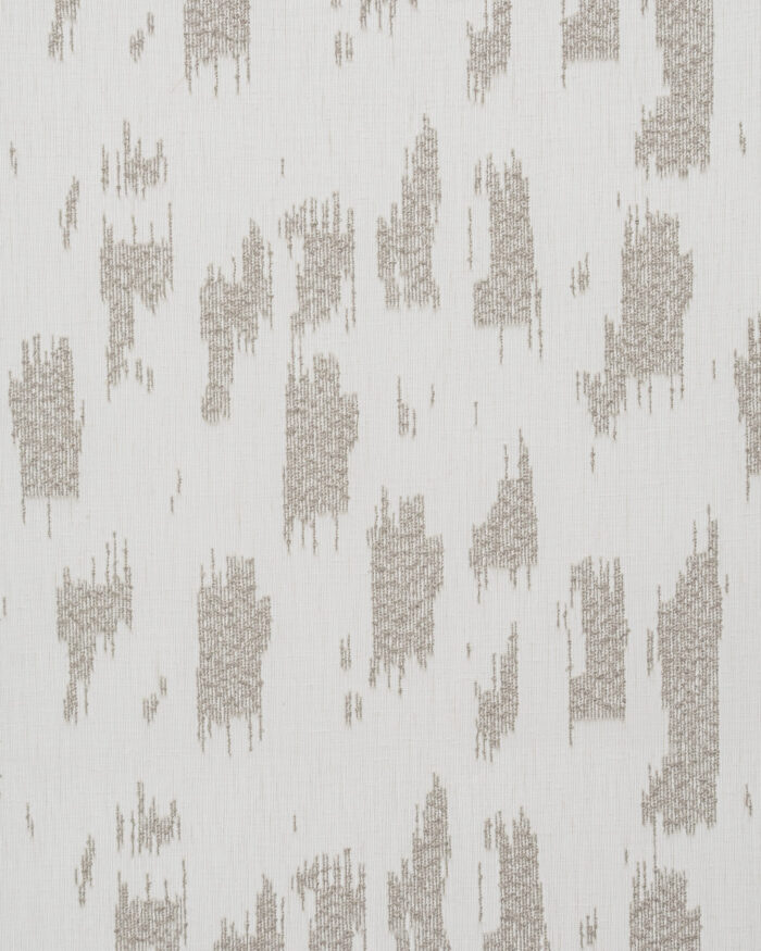 Oasis Slub Textured Sheer Ripple Fold Curtains- Gray - Image 3