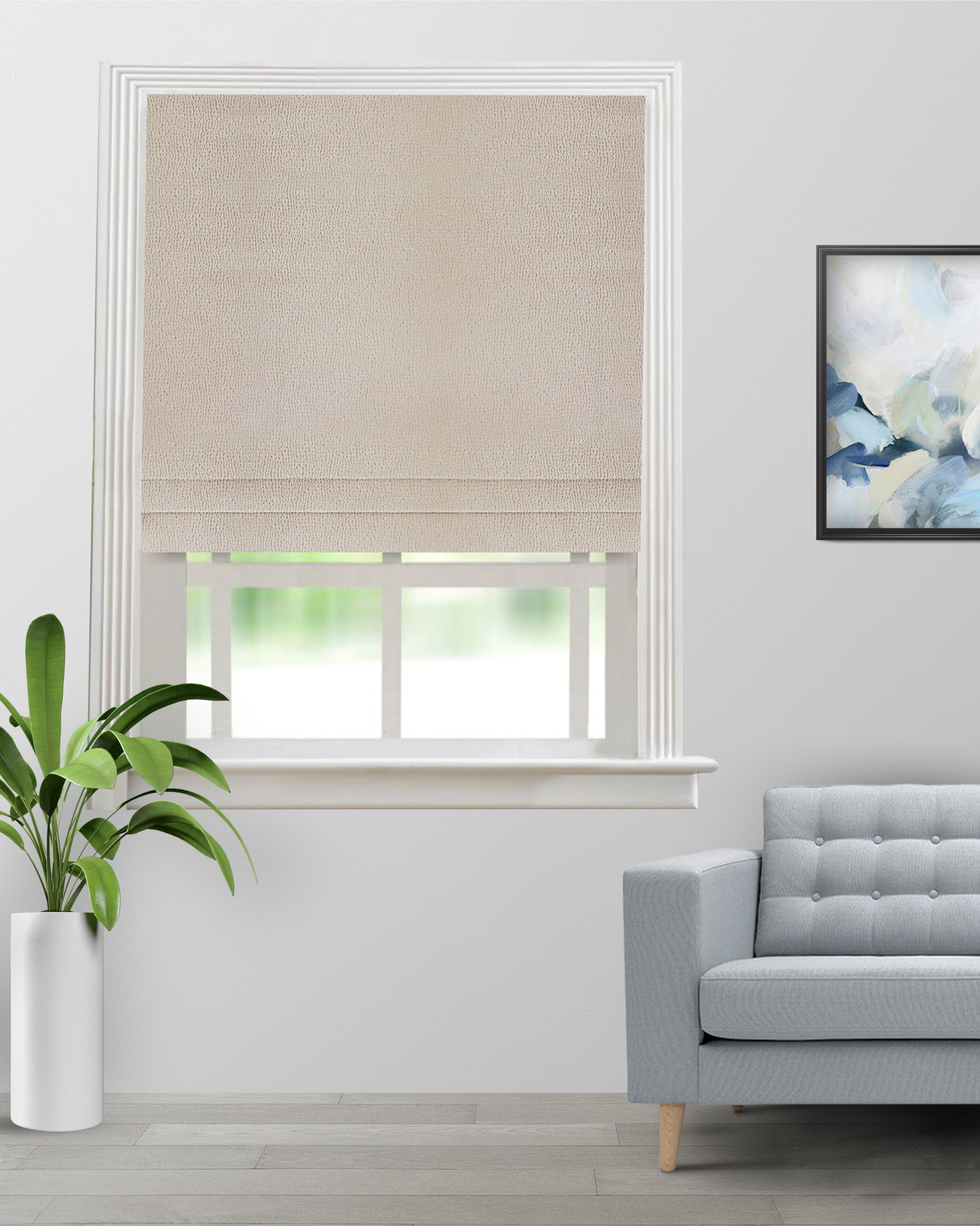 Opus-Sand-Roman-Shade-image-scaled-1.jpg Opus - Sand Roman Shades - Image 1