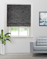 Oreo - Black/ Grey Roman Shades