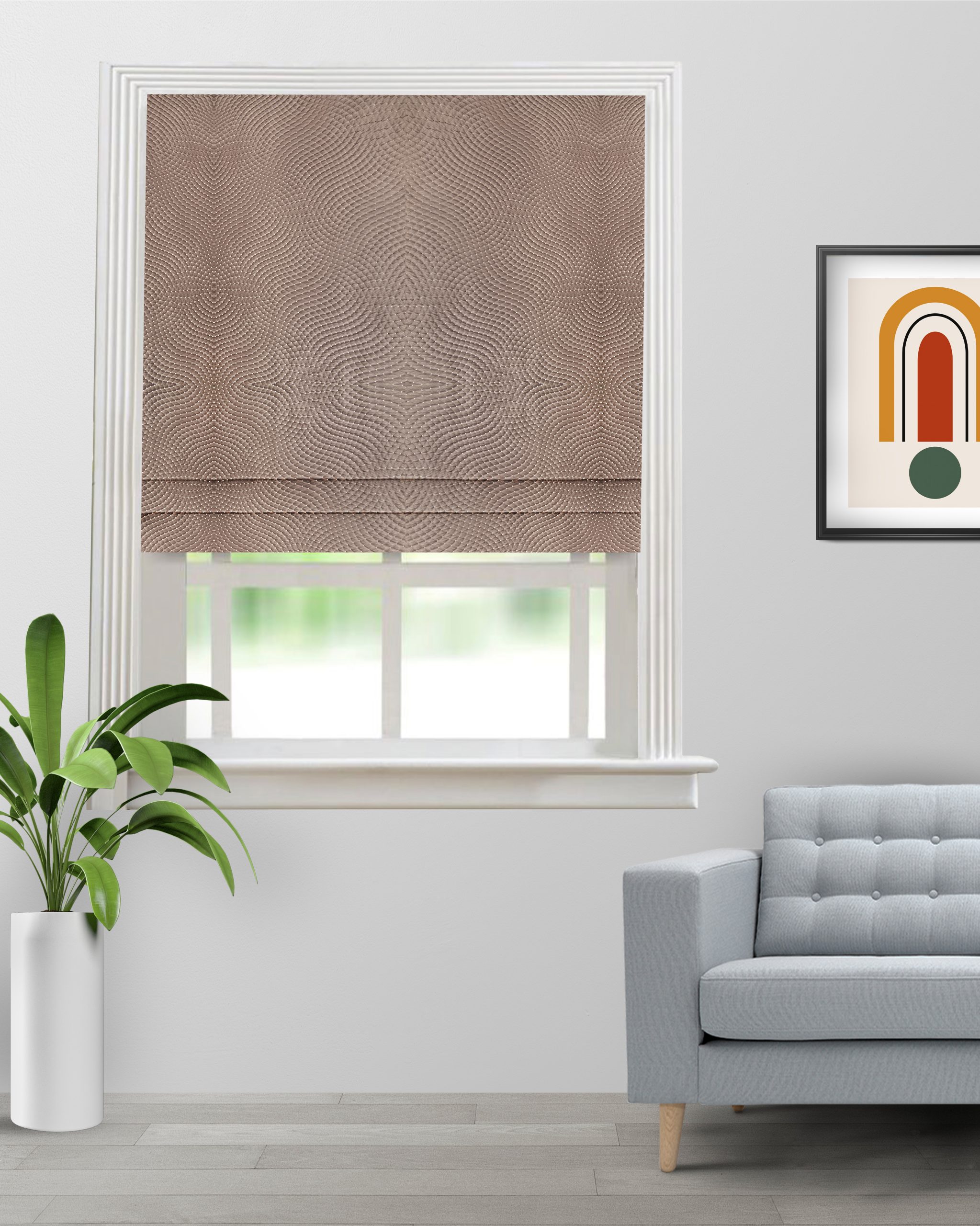 Orlando-Coffee-Roman-Shade-image-scaled-1.jpg Orlando - Coffee Roman Shades - Image 1
