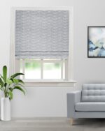 Pyramid - Dusky Blue Roman Shades
