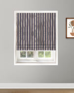 Country Stripes - Midnight Roman Shades
