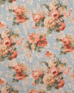 Vintage Floral Collection - Tangerine Roman Shades - Image 3