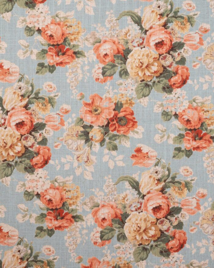 Vintage Floral Collection - Tangerine Roman Shades - Image 3