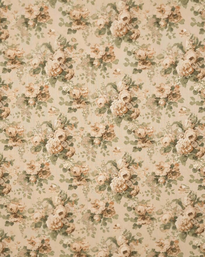 Vintage Floral Collection - Beige Roman Shades - Image 3