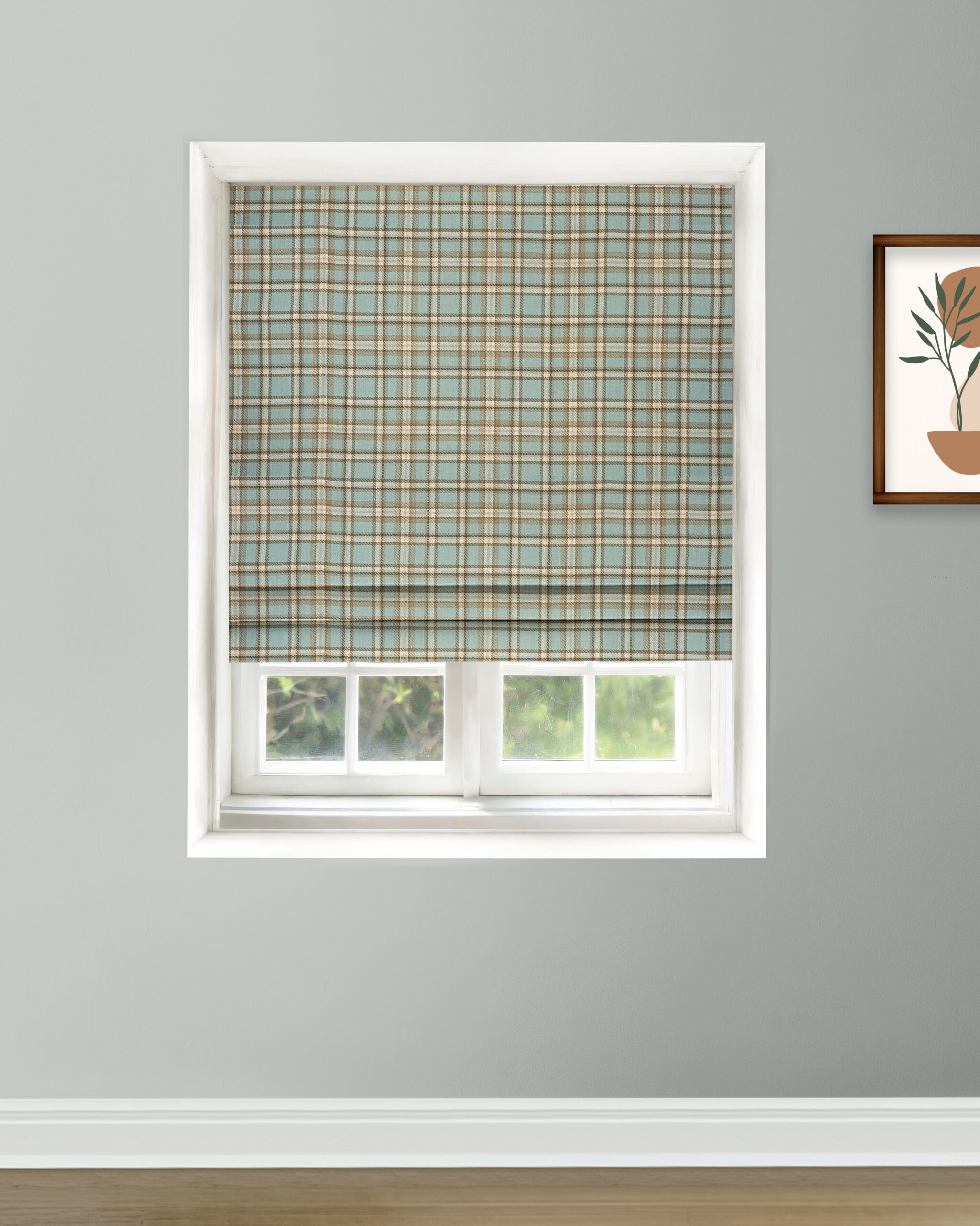 Roman-10-scaled-1.jpg Farmhouse Plaid Check - Lake Roman Shades - Image 1