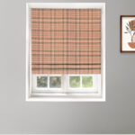 Farmhouse Plaid Check - Petal Roman Shades
