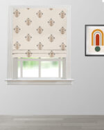 Embroidered Hailee - Blue Sky Roman Shades
