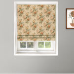 English Cottage - Orange Roman Shades