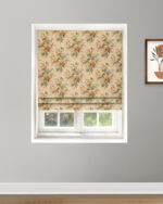 English Cottage - Orange Roman Shades