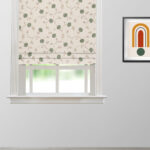 Embroidered  Pecan - Grass Roman Shades