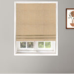 Gingham Check - Mustard Roman Shades