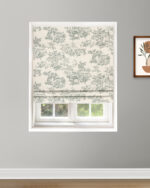 French Toile - Forest Roman Shades