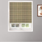 Farmhouse Plaid Check - Deep Forest Roman Shades