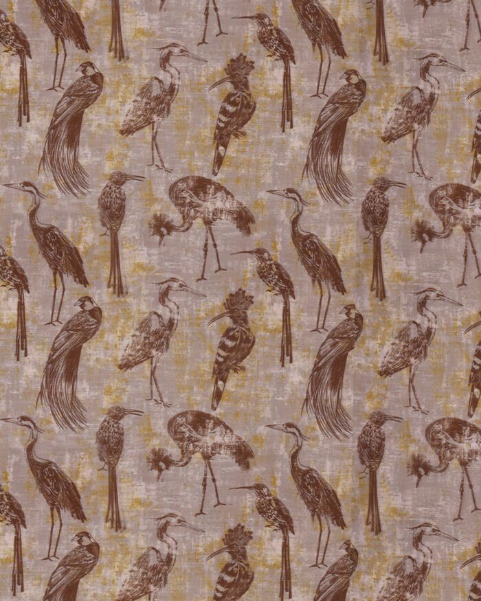Safari Birds - Brass Roman Shades - Image 3