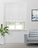 Sand Texture - Snow White Roman Shades