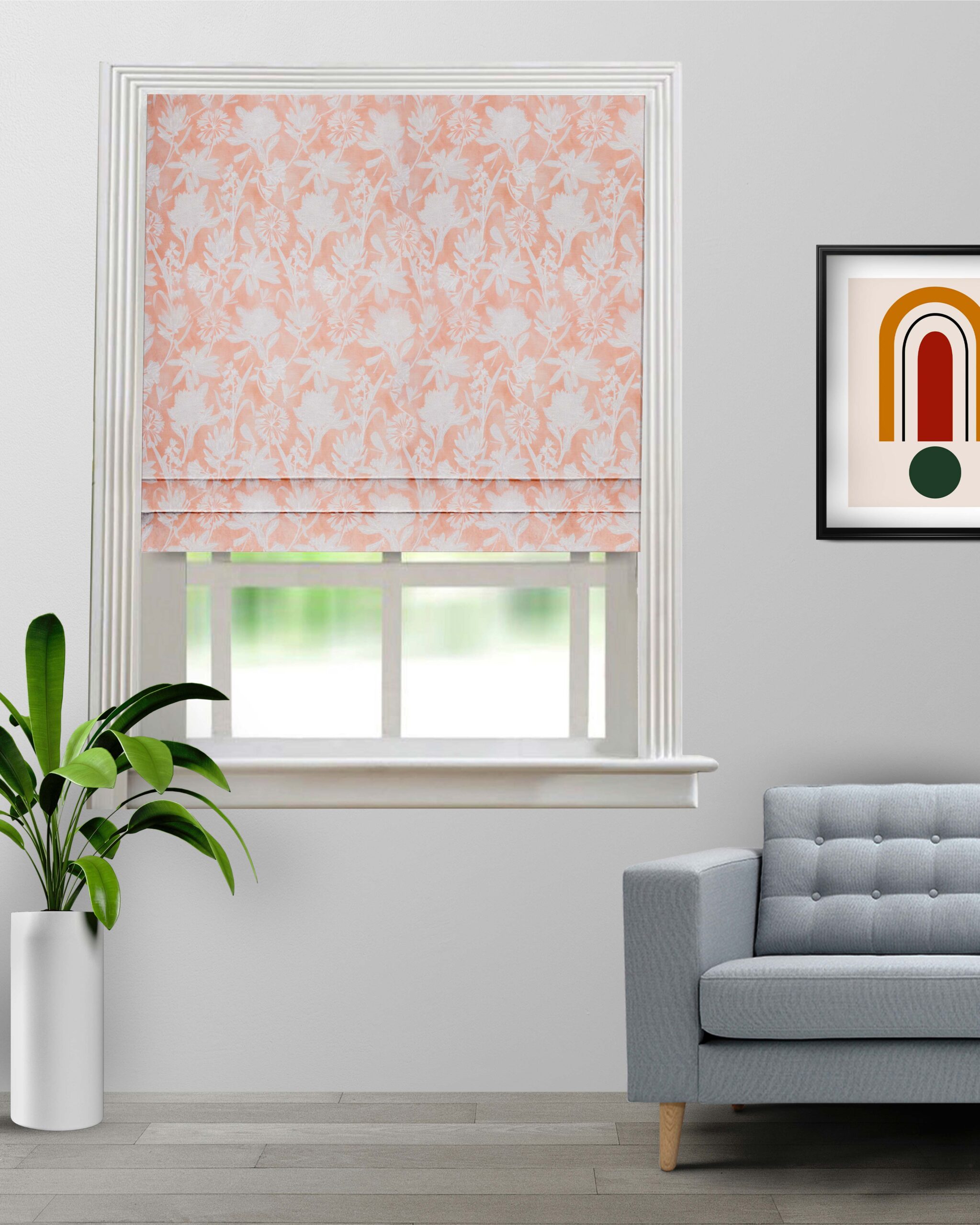 Serene-Drapes-Coral-Roman-Shade-image-scaled-1.jpg Florist - Coral Roman Shades - Image 1