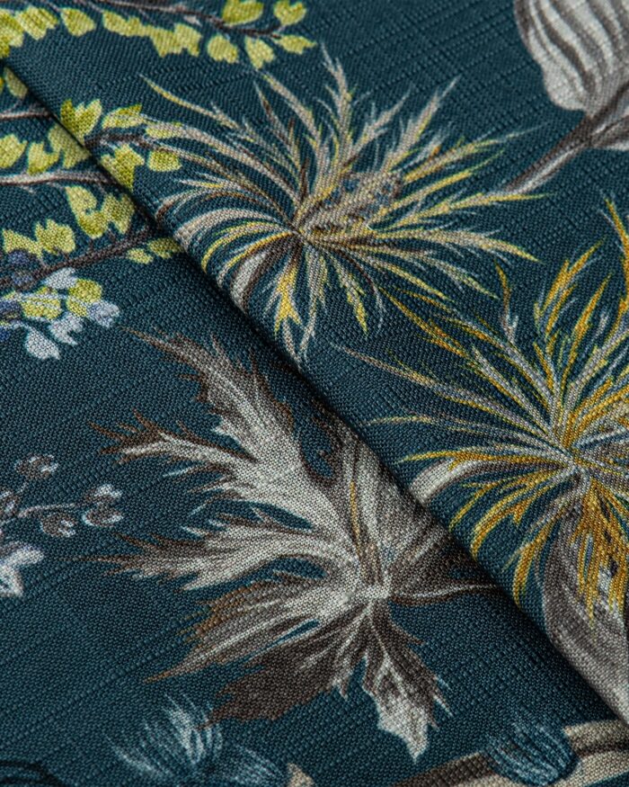 Serene Drapes - Teal Blue Roman Shades - Image 2