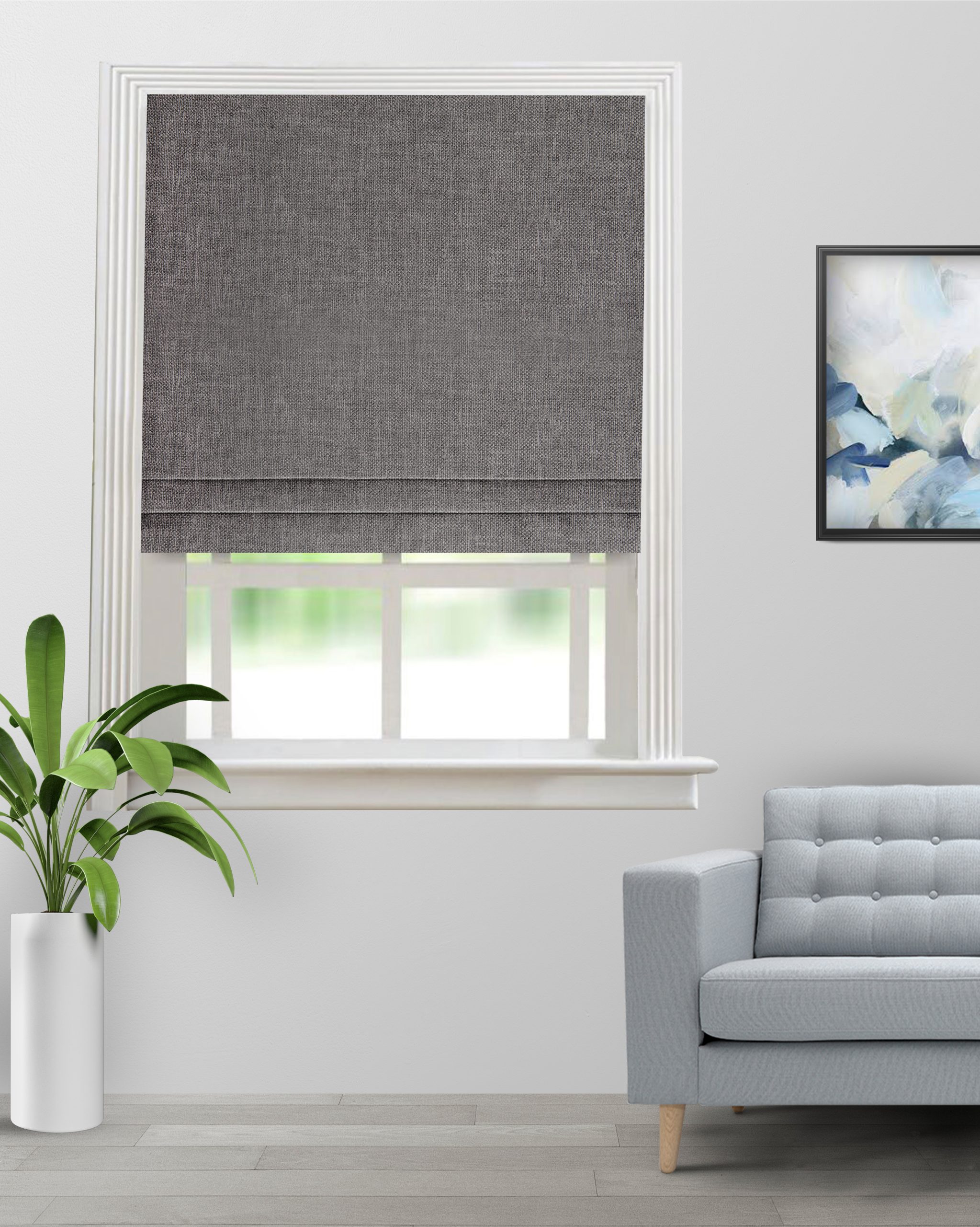 Somera-Charcoal-Roman-Shade-image-scaled-1.jpg Somera - Charcoal Roman Shades - Image 1