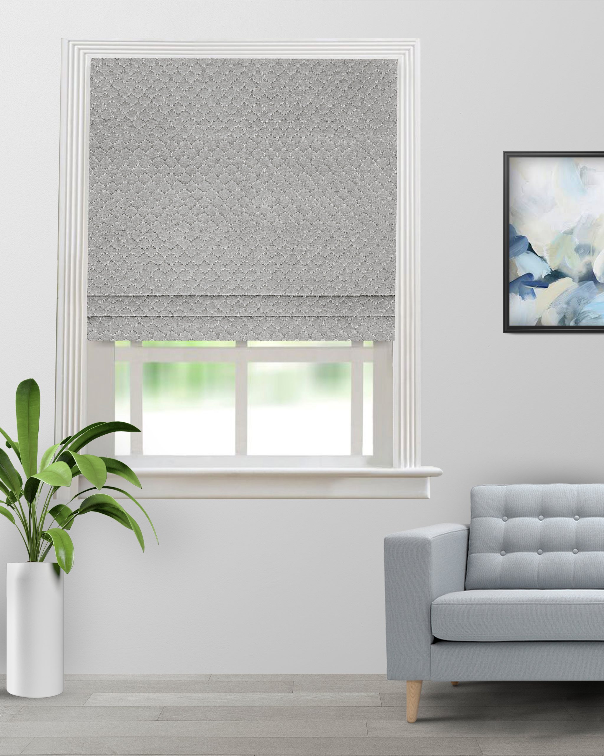 Sprint-Gray-Roman-Shade-image-scaled-1.jpg Sprint - Gray Roman Shades - Image 1