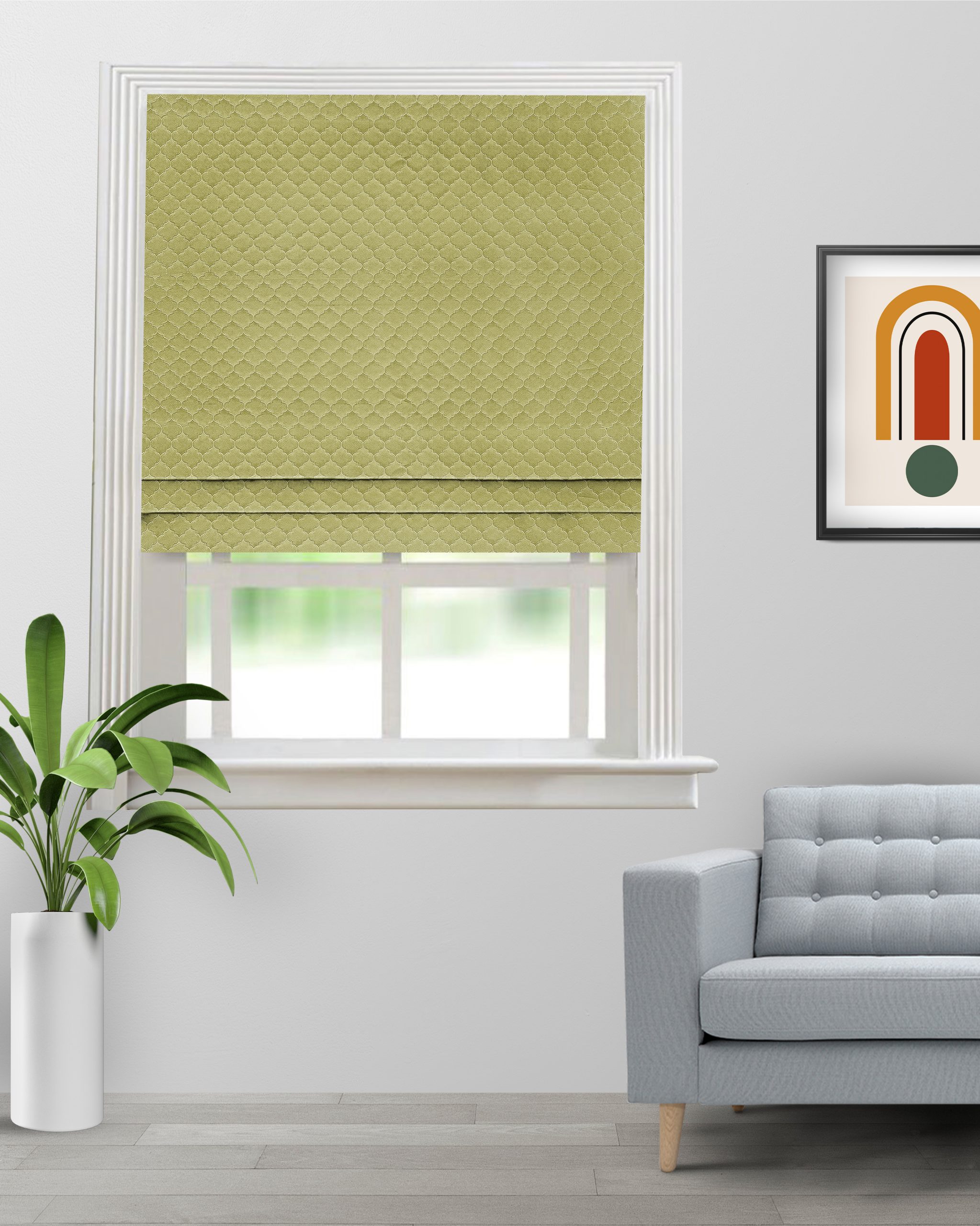 Sprint-Olive-Roman-Shade-image-scaled-1.jpg Sprint - Olive Roman Shades - Image 1