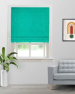 Swizz - Teal Green Roman Shades