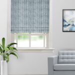 Textured Ambro - Blue Bell Roman Shades