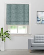 Textured Ambro - Deep Sea Roman Shades