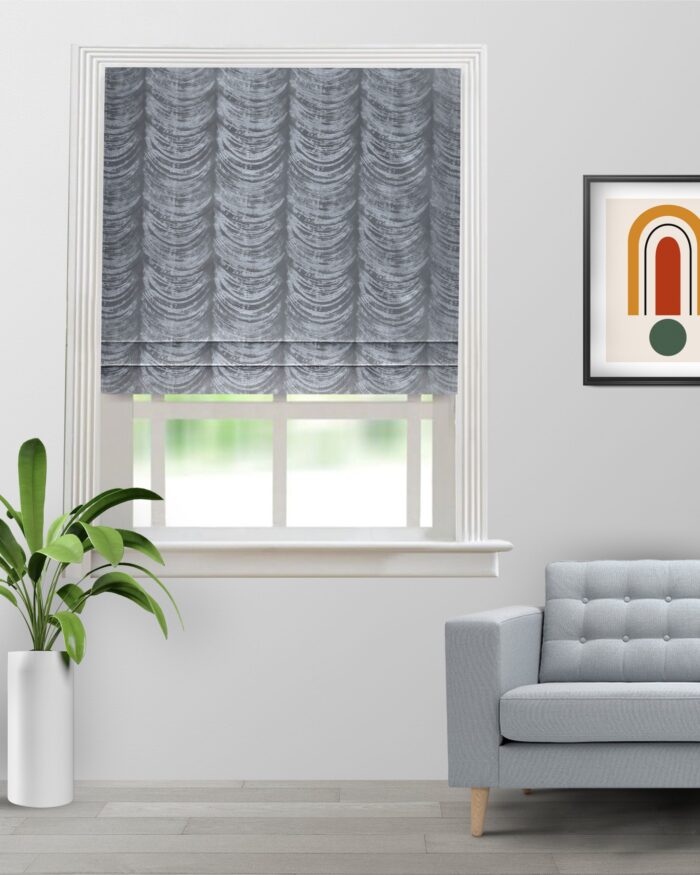 The Shining Wave - Zinc Roman Shades - Image 3