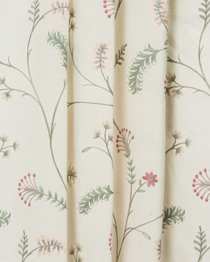 Embroidered Silvy - Bloom Roman Shades - Image 2