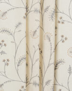 Embroidered Silvy - Ash Gray Roman Shades - Image 2
