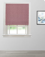 Vintage Paisley - Burgundy Roman Shades