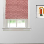 Vintage Paisley - Red Roman Shades
