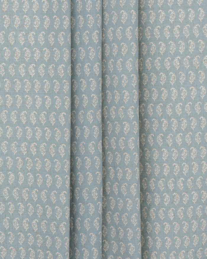 Vintage Paisley - Blue Sky  Roman Shades - Image 3