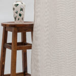 Zara Textured Sheer Ripple Fold Curtains - Buff