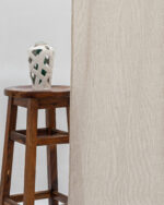 Zara Textured Sheer Ripple Fold Curtains - Natural