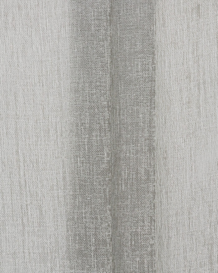 Zara Textured Sheer Ripple Fold Curtains - Silver Gray - Image 2
