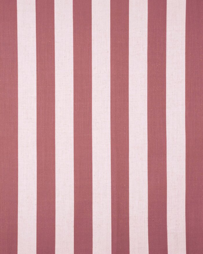 Vintage Linen Stripes - Misty Rose Roman Shades - Image 3