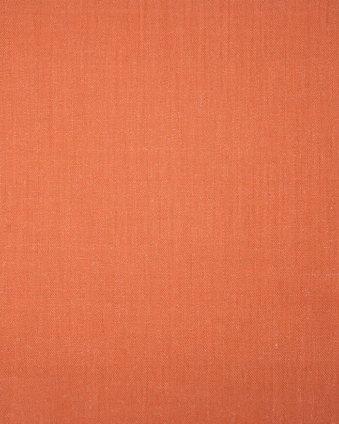 Herringbone Plains - Orange Carrot Roman Shades - Image 3