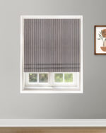 Drought Stripes - Ash Gray  Roman Shades