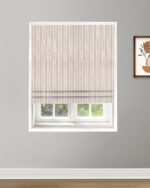 Coastal Stripes - Smoke Roman Shades - Image 2