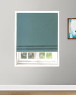 Herringbone Plains - Spa Roman Shade