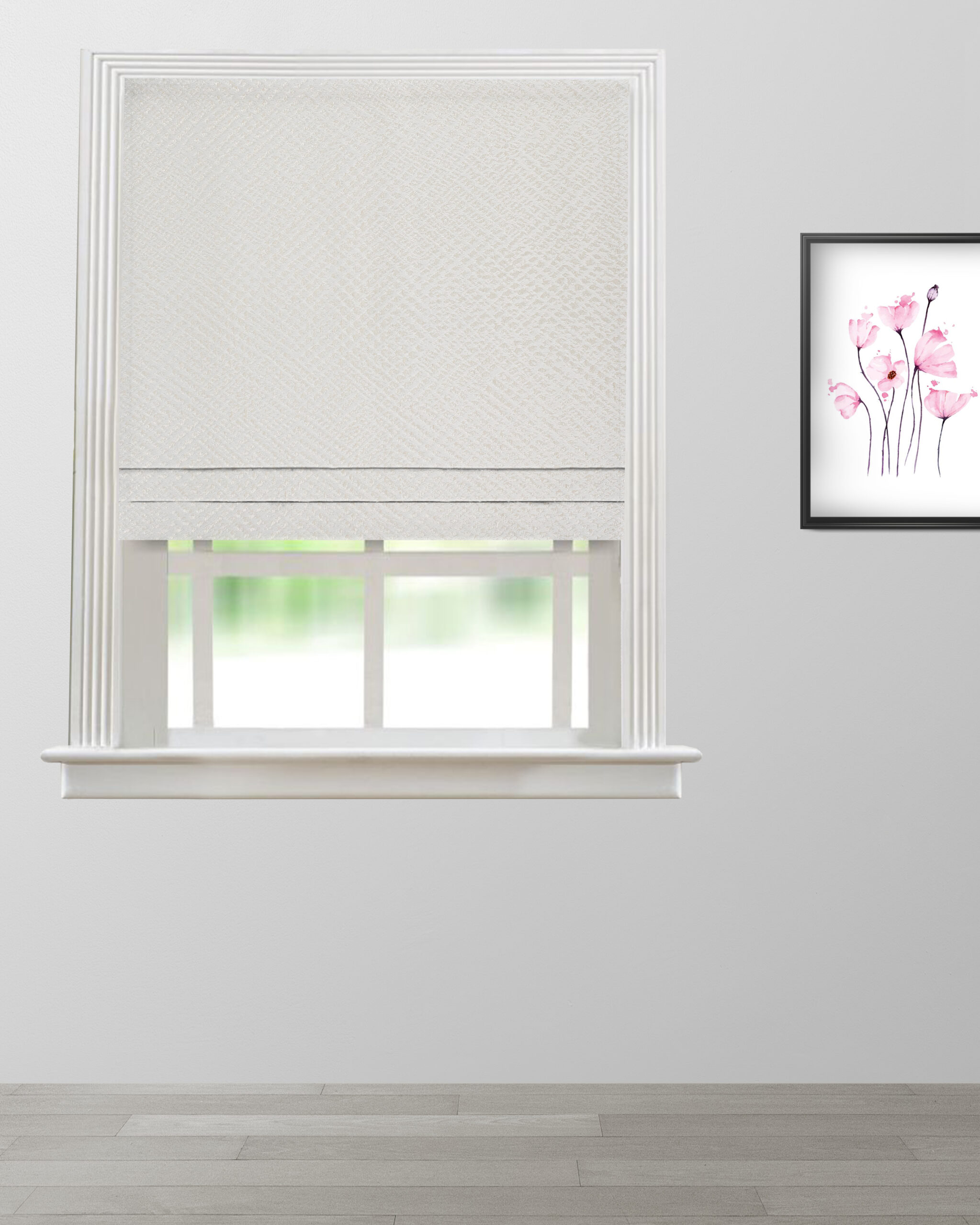 Cypress - Cream Roman Shade Cypress Roman Shades - Cream - Image 1