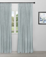 Cypress - Dusty Blue Custom Curtains