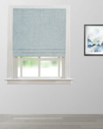 Cypress - Dusty Blue Roman Shades