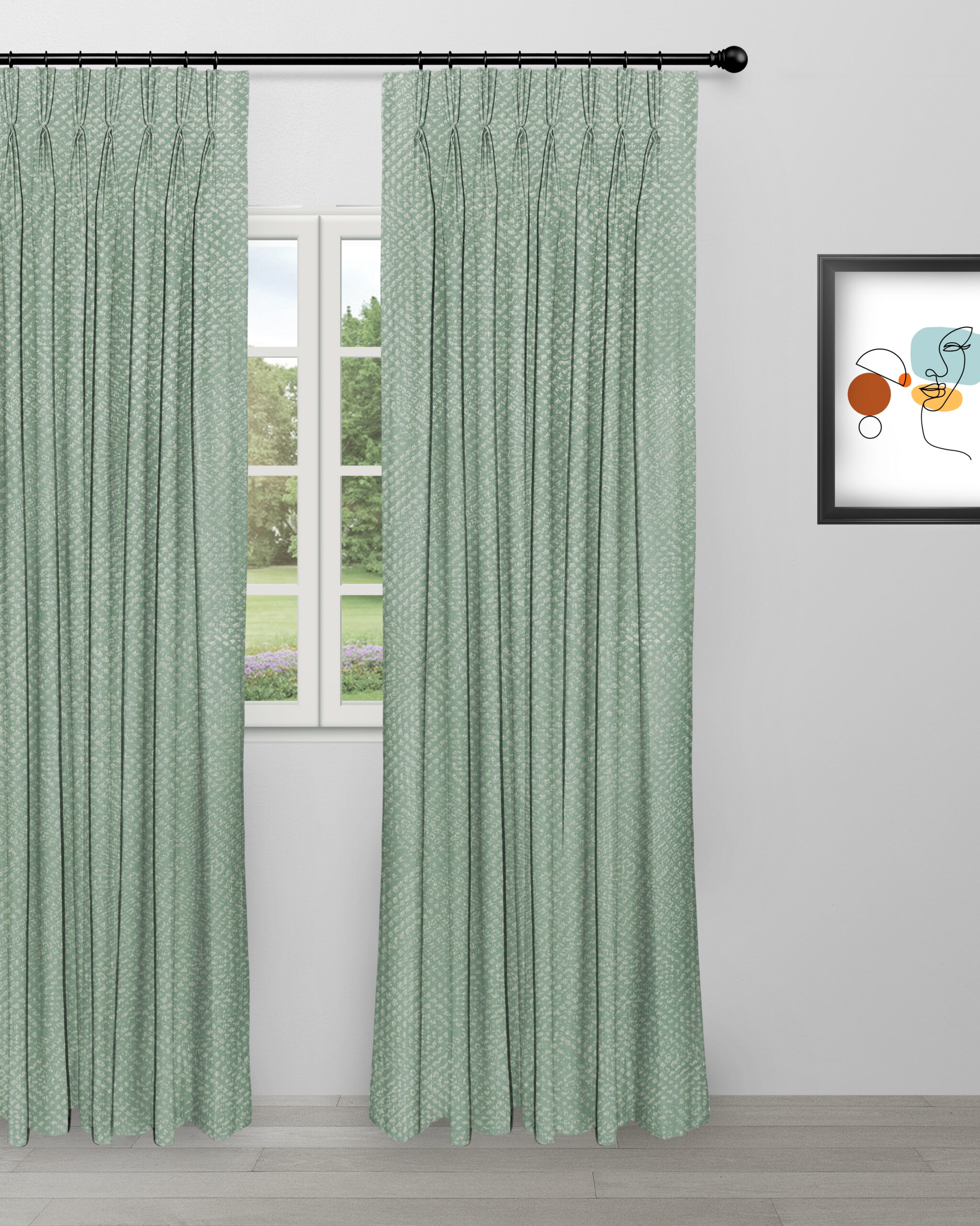 Cypress- Seafoam Curtain Cypress - Seafoam Custom Curtains - Image 1